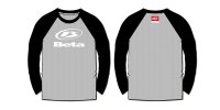 Beta　ラグランTシャツ　Grey/Black