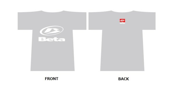 画像1: Beta　ドライTシャツ　グレー (1)